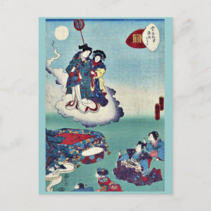 Illusion von Utagawa, Kunisada Ukiyoe Postkarte
