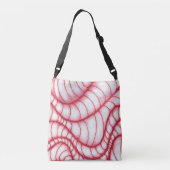 Illusion Worms Crossbody Bag Tragetaschen Mit Langen Trägern (Rückseite)