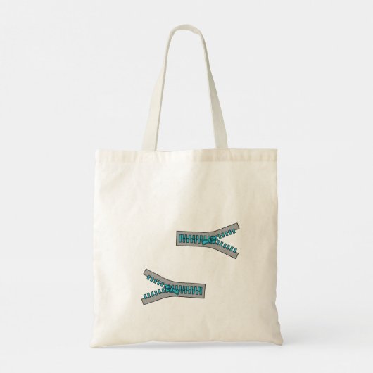 Illusion Zip Design Totbeutel Tragetasche (Rückseite)