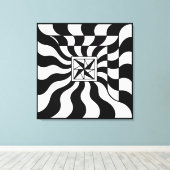 Illusionärer Platz | Modern Leinwanddruck (Insitu (Holzboden))
