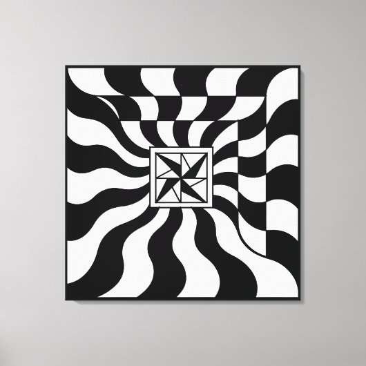 Illusionary Square | Modern Leinwanddruck (Vorderseite)