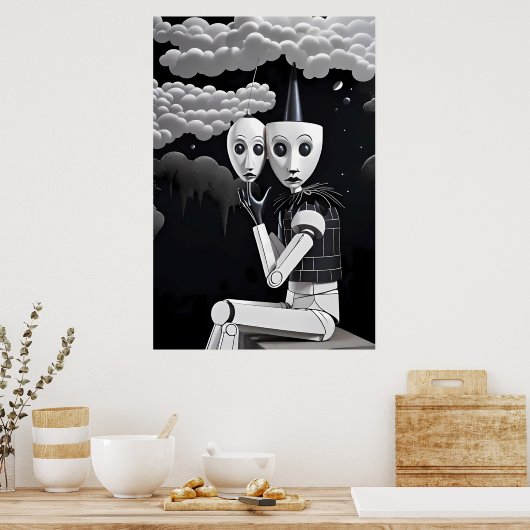 Illusionelle Verallgemeinerung klinischer Vorhersa Poster (Küche)