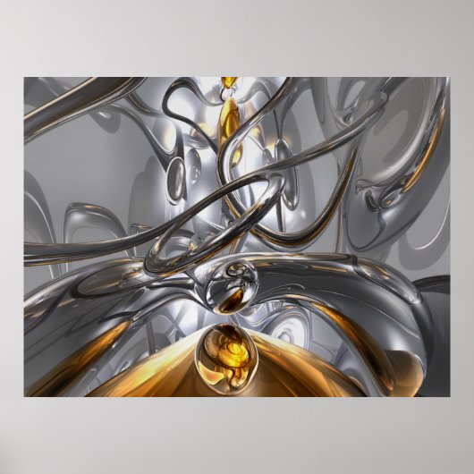 Illusionen Abstraktes Poster (Vorne)