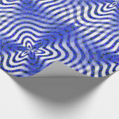 Illusionen in blau.... geschenkpapier (Ecke)