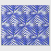 Illusionen in blau.... geschenkpapier (Flach)