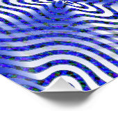 Illusionen in blau.... poster (Ecke)
