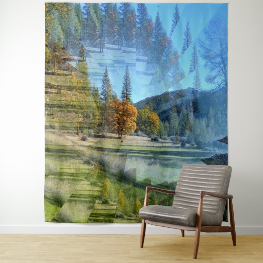 Illusionen in den Bergen...... Wandteppich (Beispiel)