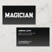 Illusionist Magician Telefonnummerkarte (Vorne/Hinten)
