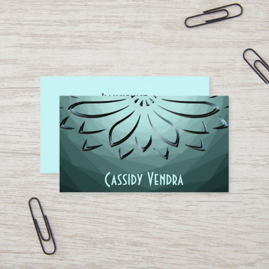 Illusionist Visitenkarte (Vorderseite/Rückseite Beispiel)