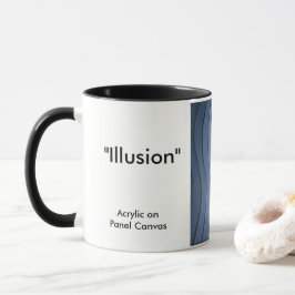 "Illusions-" - abstrakter Kunstentwurf auf Kaffee Tasse