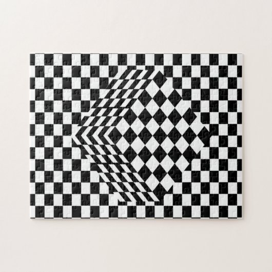 Illusions-Schachbrett Puzzle (Horizontal)