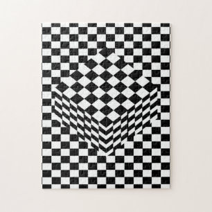 Illusions-Schachbrett Puzzle