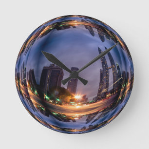 Illusions-Seifenblase-Wanduhr Runde Wanduhr