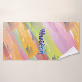 Illusionsabstraktes Design Aquarell Badehandtuch (Badehandtuch)