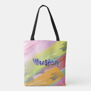 Illusionsabstraktes Design Aquarell Tasche