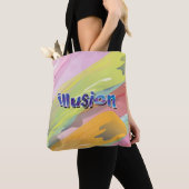 Illusionsabstraktes Design Aquarell Tasche (Von Nahem)
