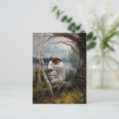 Illusionskarte Gesicht 2 Postkarte (Stehend Vorderseite)