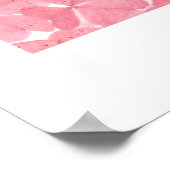 Illusionstriptychon in Pink Poster (Ecke)