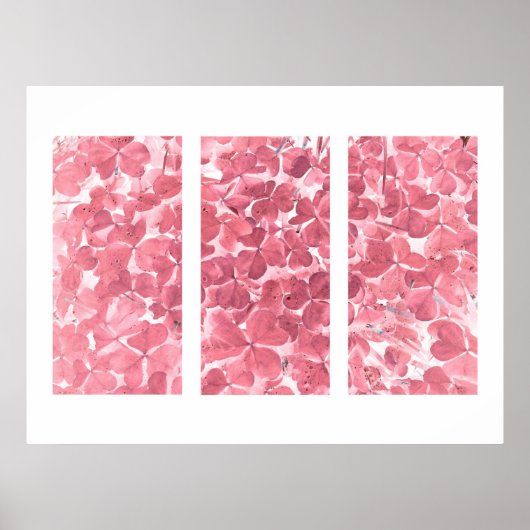 Illusionstriptychon in Pink Poster (Vorne)