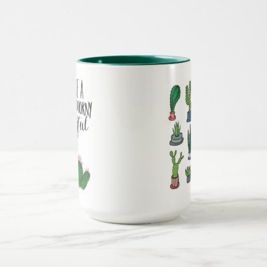 Illustrated Cactus Mug Tasse (Zentrum)