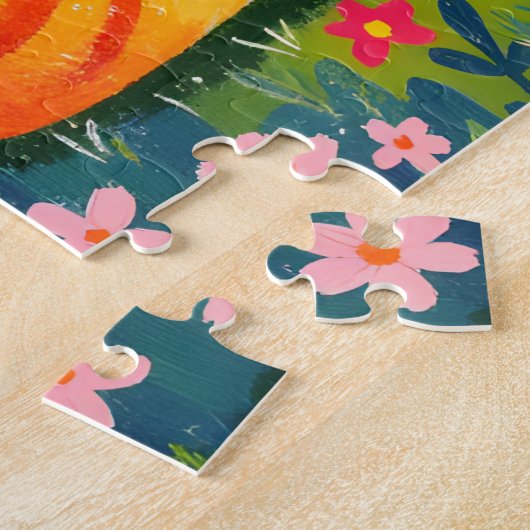 Illustrated Cats in Bloom Puzzle (Seite)