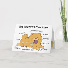 ILLUSTRATED CHOW  Art Cards Dankeskarte