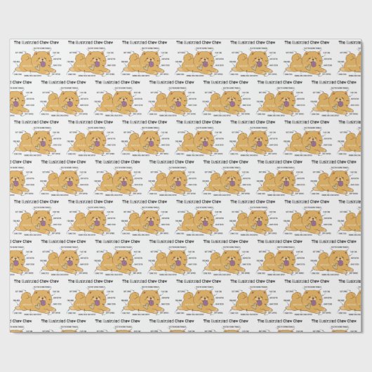 ILLUSTRATED CHOW GESCHENKPAPIER (Flach)