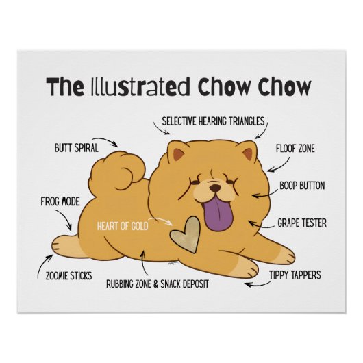 ILLUSTRATED CHOW POSTER (Vorderseite)
