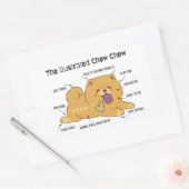 ILLUSTRATED CHOW RECHTECKIGER AUFKLEBER (Umschlag)