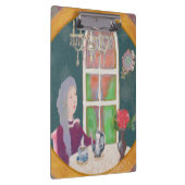 Illustrated Clipboard – Colorful Pattern Design Klemmbrett (Rechts)