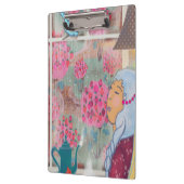 Illustrated Clipboard – Colorful Pattern Design Klemmbrett (Links)