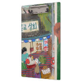 Illustrated Clipboard – Colorful Pattern Design Klemmbrett (Links)