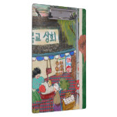 Illustrated Clipboard – Colorful Pattern Design Klemmbrett (Rechts)