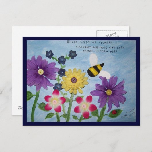 Illustrated Haiku postcard Postkarte (Vorne/Hinten)