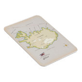 Illustrated map of Iceland Magnet (Rechte Seite)