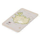Illustrated map of Iceland Magnet (Linke Seite)