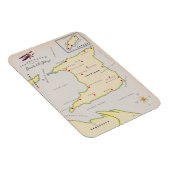 Illustrated map of Trinidad & Tobago Magnet (Rechte Seite)