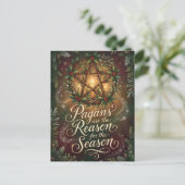 Illustrated Pagans Are the Reason for the Season Postkarte (Stehend Vorderseite)