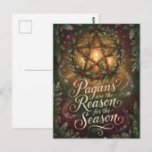 Illustrated Pagans Are the Reason for the Season Postkarte (Vorne/Hinten)