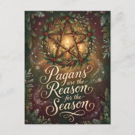 Illustrated Pagans Are the Reason for the Season Postkarte
