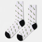 Illustrated Praying Mantis Socken (Linkes Detail)