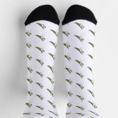 Illustrated Praying Mantis Socken (Oben)