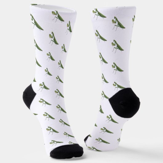 Illustrated Praying Mantis Socken (Gewinkelt)