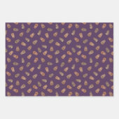 Illustrated Quokkas on Dark Purple Geschenkpapier Set (Vorderseite)