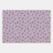 Illustrated Quokkas on Light Purple Geschenkpapier Set (Vorderseite)