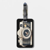 Illustrated SLR Camera Professional Photographer Gepäckanhänger (Rückseite vertikal)