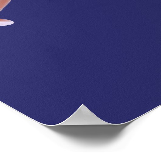 Illustrated Turkey Vulture Poster (Ecke)