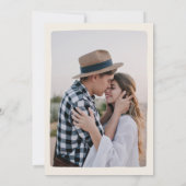 Illustrated Whimsical Hand-Drawn Wedding Save The Date (Rückseite)