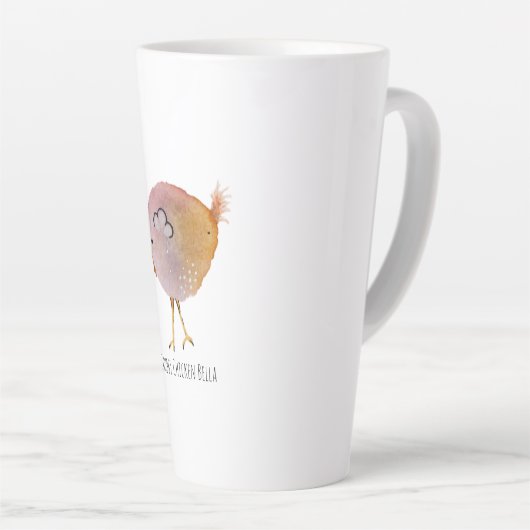 Illustratie chubby chicken Bella Milchtasse (Rechte Ecke)