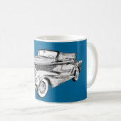 Illustration 1938 Cadillacs Lasalle Kaffeetasse (VorderseiteRechts)